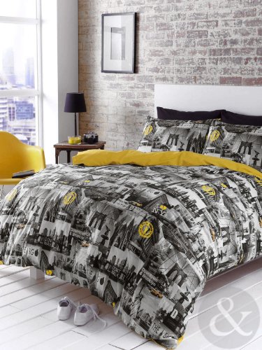 Vintage Retro Bedding Set Luxury Cotton Blend Quilt Covers Printed