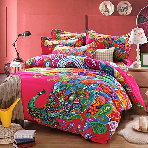 Fadfay Home Textile Elegant Colorful Rainbow Stripe Bedding Sets