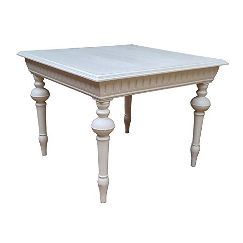 Shabby Chic French Style Solid Mango Wood French Grey Finish Dining Table Four Seater Dining Table Full Range Of Matching Furniture Is Available For