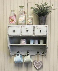 shabby chic wooden vintage white wall unit cupboard rack 3 drawers shelf &amp; hooks Shabby Chic Wooden Vintage White Wall Unit Cupboard Rack 3 Drawers Shelf &amp; Hooks Shabby Chic Wooden Vintage White Wall Unit Cupboard Rack 3 Drawers Shelf Hooks 0