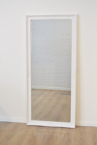 Large White Bevelled Full Length, White Framed Full Length Wall Mirror
