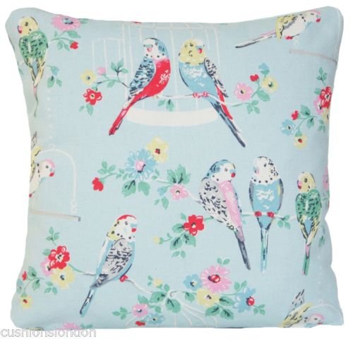 Cath Kidston Blue Budgies Cushion Cover 