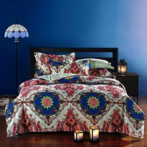 At blokere grim Pasture FADFAY Bohemian Style Duvet Covers Bedding Set Queen Size Boho Bedding 4  Pieces