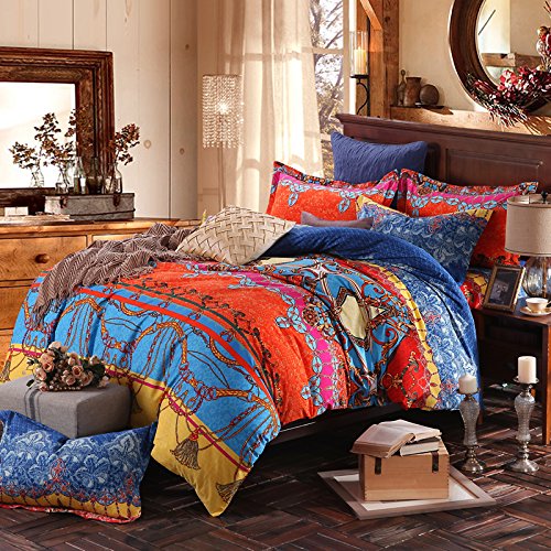 Secréte stamtavle Hospital FADFAY Brand Colorful Exotic Bohemian Duvet Covers Queen King Size Boho  Bedding Set