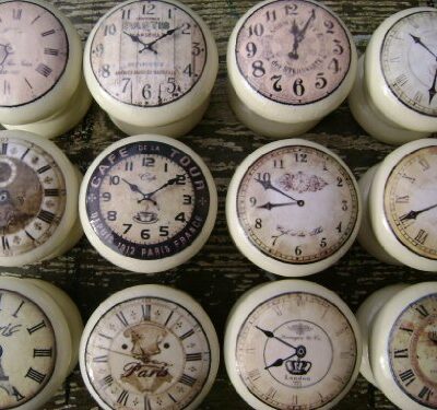 Set of 8 Cream Vintage Clocks, 45mm Shabby Chic Wooden Drawer/Cabinet Knobs Set of 8 Cream Vintage Clocks, 45mm Shabby Chic Wooden Drawer/Cabinet Knobs Set of 8 Cream Vintage Clocks 45mm Shabby Chic Wooden DrawerCabinet Knobs 0 400x375