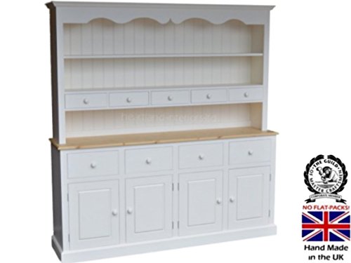 100% solid wood dresser, 6ft wide handcrafted & white painted contrasting welsh dresser. no flat packs, no assembly (6wdsw) 100% Solid Wood Dresser, 6ft Wide Handcrafted &amp; White Painted Contrasting Welsh Dresser. No flat packs, No assembly (6WDSW) 100 Solid Wood Dresser 6ft Wide Handcrafted White Painted Contrasting Welsh Dresser No flat packs No assembly 6WDSW 0