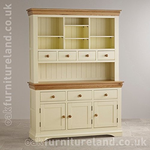 Country Cottage Natural Oak and Painted Large Dresser
