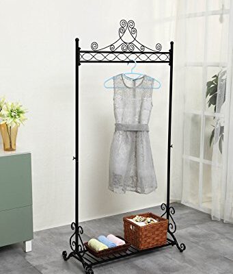 chic hanging clothes rail metal garment coat clothing rack stand with shoes storage shelf black Chic Hanging Clothes Rail Metal Garment Coat Clothing Rack Stand With Shoes Storage Shelf Black Chic Hanging Clothes Rail Metal Garment Coat Clothing Rack Stand With Shoes Storage Shelf Black 0 341x400