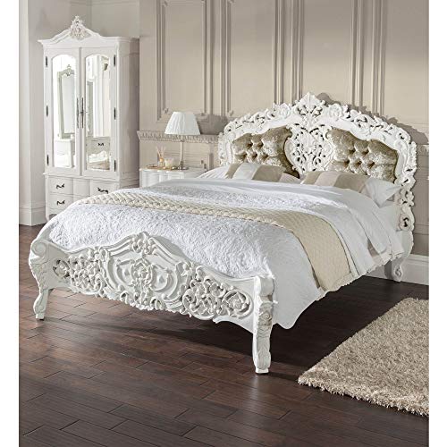 Homesdirect365 Estelle Antique French, French Style King Bed