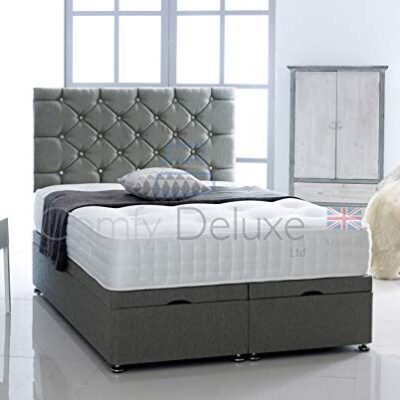 chenille fabric ottoman side lift bed base with headboard only by comfy deluxe ltd (grey, 5ft king-size) Chenille Fabric Ottoman Side Lift Bed Base with HEADBOARD ONLY by Comfy Deluxe LTD (Grey, 5FT King-Size) Chenille Fabric Ottoman Side Lift Bed Base with HEADBOARD ONLY by Comfy Deluxe LTD Grey 5FT King Size 0 400x400