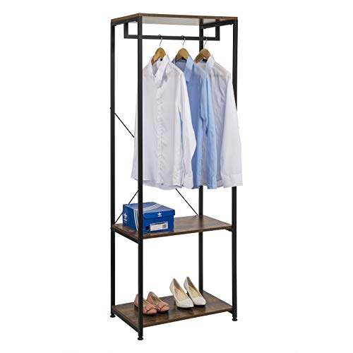 EUGAD Heavy Duty Clothes Hanging Rail Metal Clothing Coat Stand Garment ...