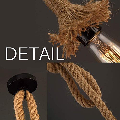 Hanging light with rope deals