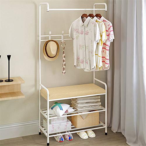 Commercial grade garment rack with cover clearance
