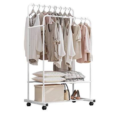 keliour garment rack double rod portable clothing hanging garment rack rolling clothes organizer on wheels vintage clothing rack (color : white, size : 80x51x160cm) Keliour Garment Rack Double Rod Portable Clothing Hanging Garment Rack Rolling Clothes Organizer on Wheels Vintage Clothing Rack (Color : White, Size : 80x51x160cm) Keliour Garment Rack Double Rod Portable Clothing Hanging Garment Rack Rolling Clothes Organizer on Wheels Vintage Clothing Rack Color White Size 80x51x160cm 0 400x400