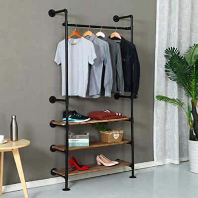 ql-shelf 84" height industrial pipe clothing rack wall mounted, vintage laundry room rod,wall clothes rods decor hanging rack,commercial clothes display racks,garment rack QL-SHELF 84&#8243; Height Industrial Pipe Clothing Rack Wall Mounted, Vintage Laundry Room Rod,Wall Clothes Rods Decor Hanging Rack,Commercial Clothes Display Racks,Garment Rack QL SHELF 84 Height Industrial Pipe Clothing Rack Wall Mounted Vintage Laundry Room RodWall Clothes Rods Decor Hanging RackCommercial Clothes Display RacksGarment Rack 0 400x400