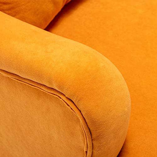 Warmiehomy Modern Velvet Armchair Wing Back Occasional Chair Sofa